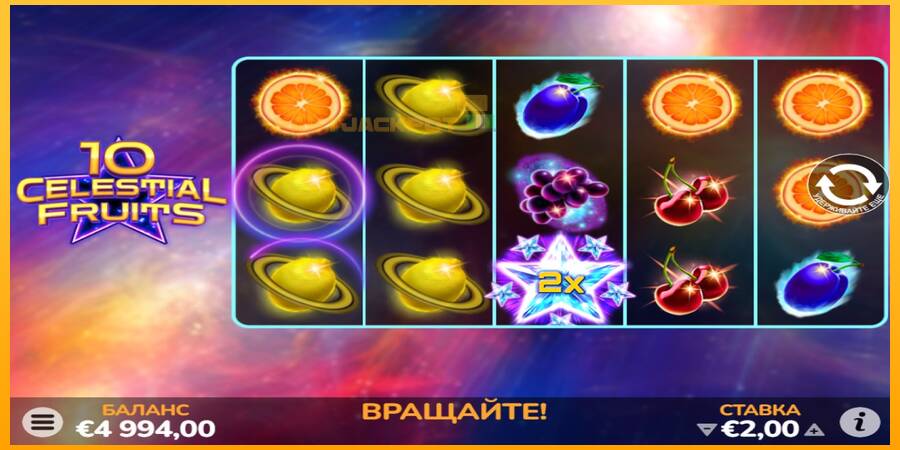 Hrací automat: 10 Celestial Fruits s reálnou šancou na výhru