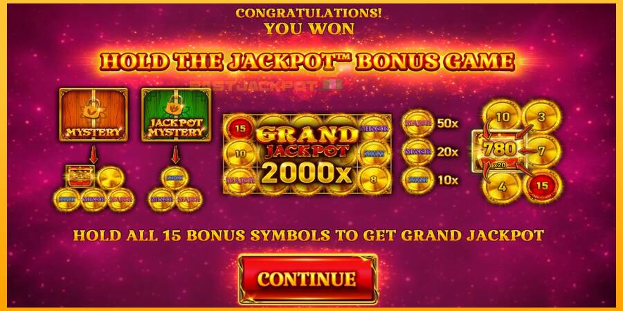 Hrací automat: 15 Coins Grand Gold Edition Halloween Jackpot s reálnou šancou na výhru