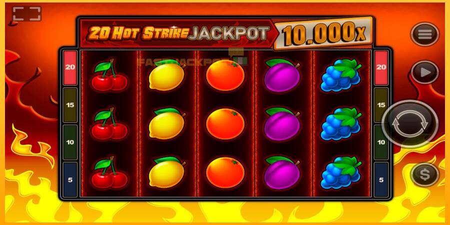 Hrací automat: 20 Hot Strike Jackpot s reálnou šancou na výhru