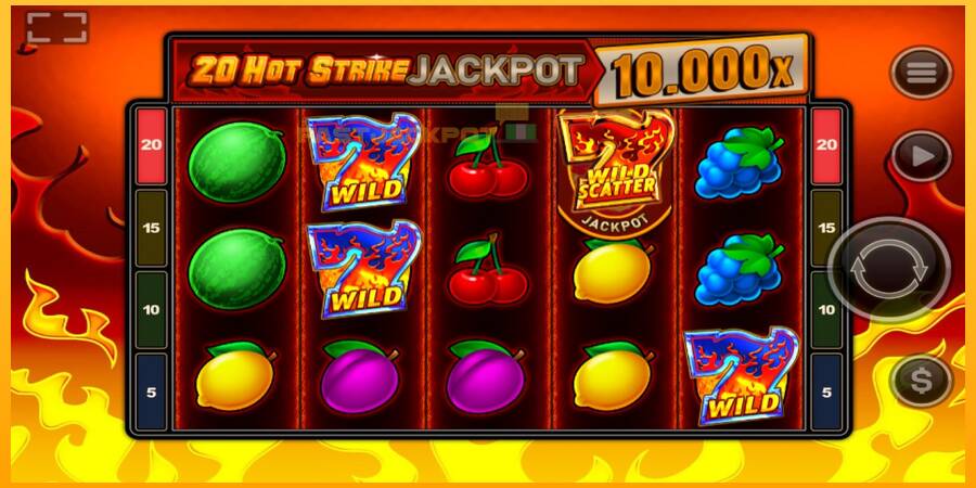 Hrací automat: 20 Hot Strike Jackpot s reálnou šancou na výhru