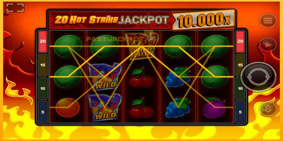 Hrací automat: 20 Hot Strike Jackpot s reálnou šancou na výhru