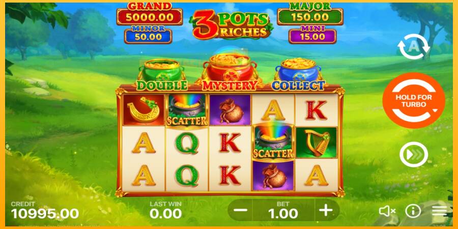 Hrací automat: 3 Pots Riches: Hold and Win s reálnou šancou na výhru