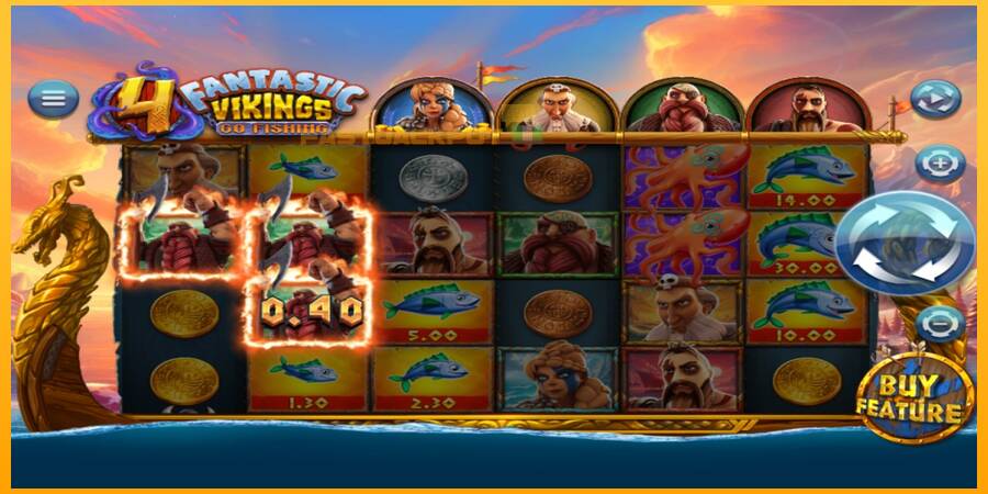 Hrací automat: 4 Fantastic Vikings Go Fishing s reálnou šancou na výhru