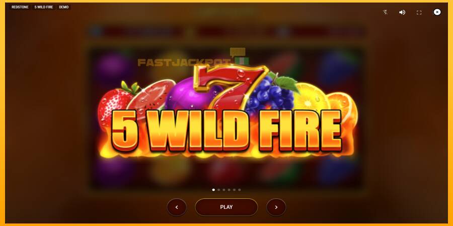 Hrací automat: 5 Wild Fire s reálnou šancou na výhru