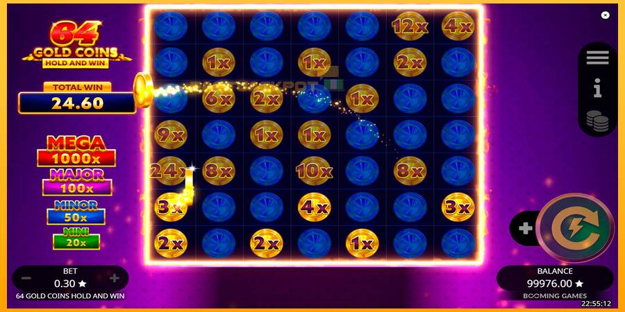 Hrací automat: 64 Gold Coins Hold and Win s reálnou šancou na výhru