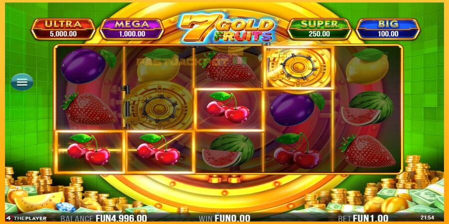 Hrací automat: 7 Gold Fruits s reálnou šancou na výhru