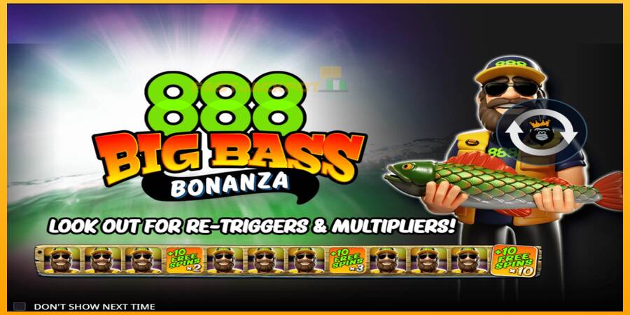 Hrací automat: 888 Big Bass Bonanza s reálnou šancou na výhru