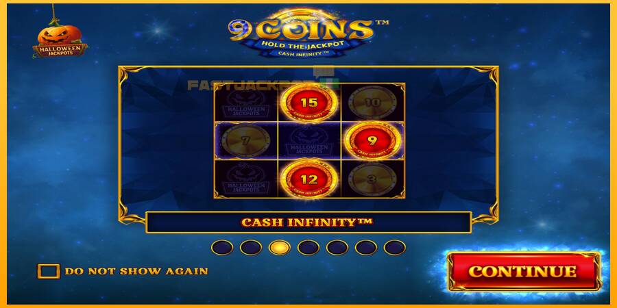 Hrací automat: 9 Coins Grand Diamond Edition Halloween Jackpots s reálnou šancou na výhru