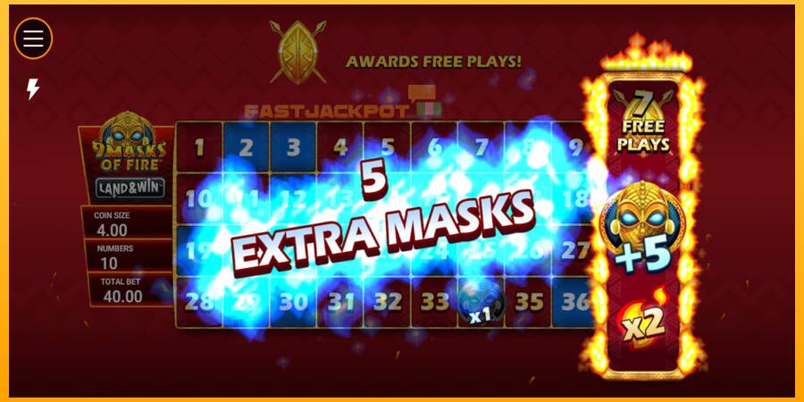 Hrací automat: 9 Masks of Fire Land & Win s reálnou šancou na výhru