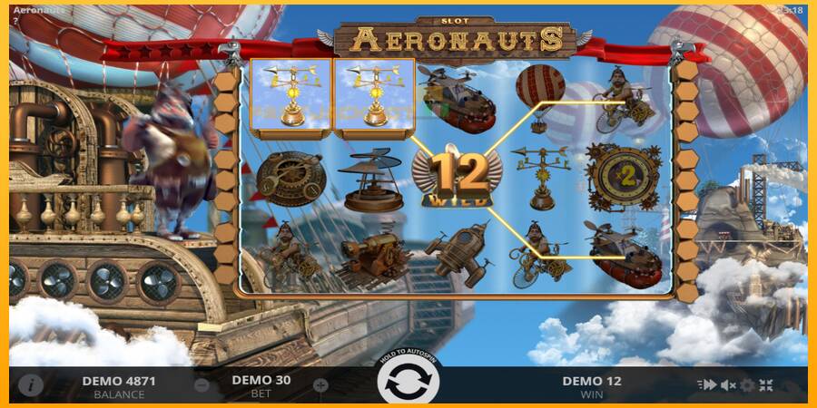 Hrací automat: Aeronauts s reálnou šancou na výhru