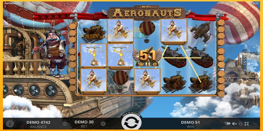 Hrací automat: Aeronauts s reálnou šancou na výhru