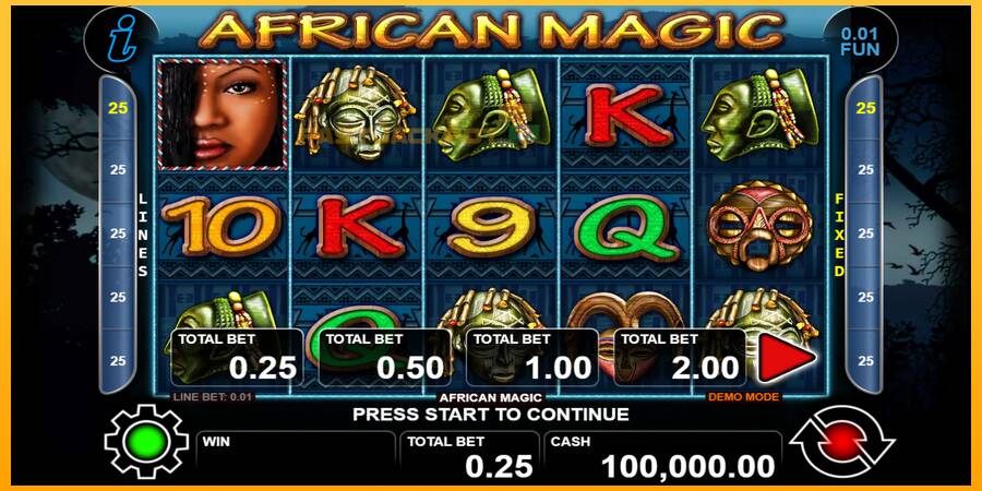 Hrací automat: African Magic s reálnou šancou na výhru