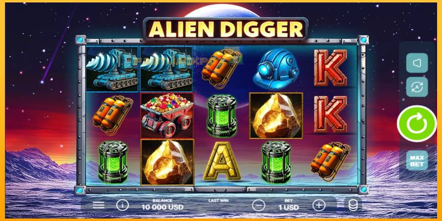 Hrací automat: Alien Digger s reálnou šancou na výhru