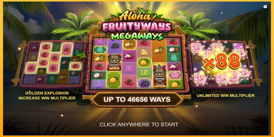 Hrací automat: Aloha! Fruityways s reálnou šancou na výhru