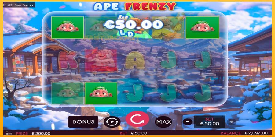 Hrací automat: Ape Frenzy s reálnou šancou na výhru