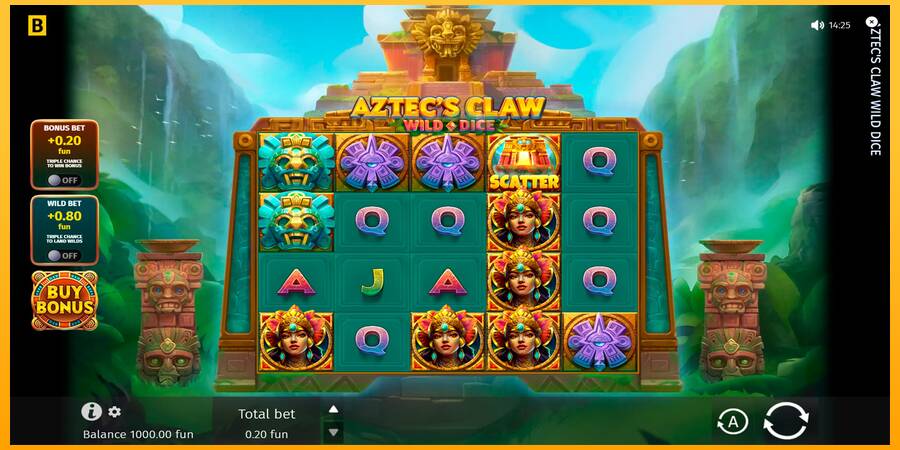 Hrací automat: Aztecs Claw Wild Dice s reálnou šancou na výhru