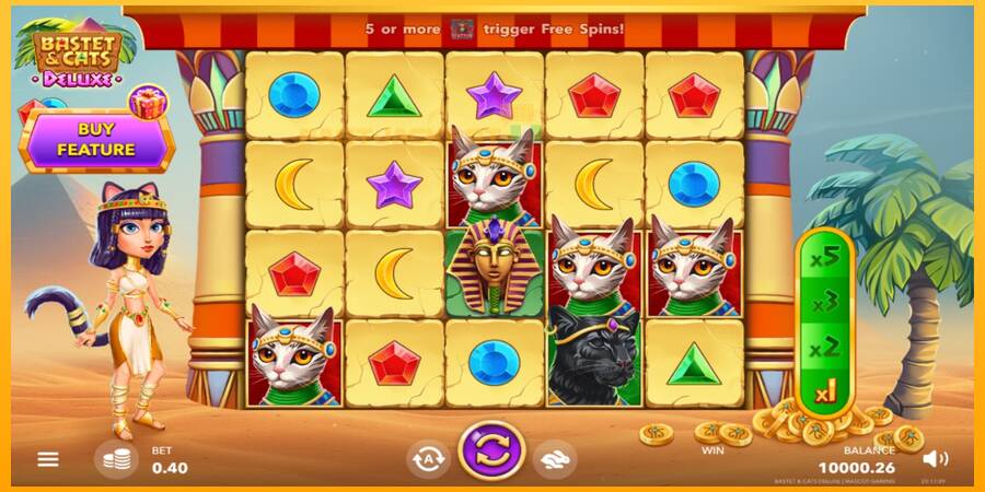 Hrací automat: Bastet & Cats Deluxe s reálnou šancou na výhru