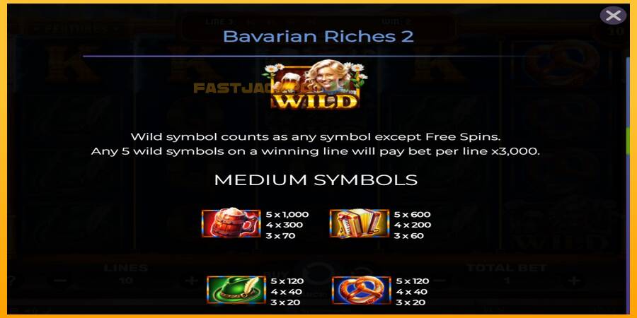 Hrací automat: Bavarian Riches 2 s reálnou šancou na výhru