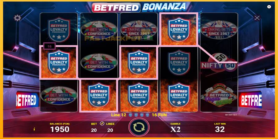 Hrací automat: Betfred Bonanza s reálnou šancou na výhru