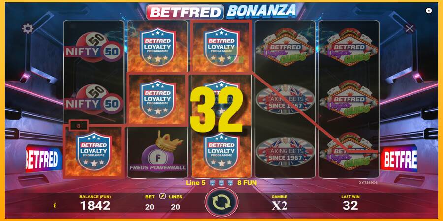 Hrací automat: Betfred Bonanza s reálnou šancou na výhru