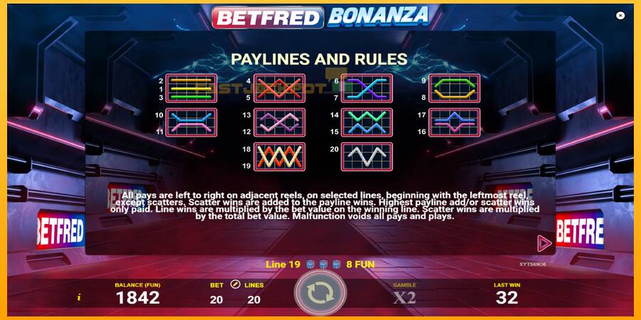 Hrací automat: Betfred Bonanza s reálnou šancou na výhru