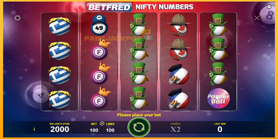 Hrací automat: Betfred Nifty Numbers s reálnou šancou na výhru