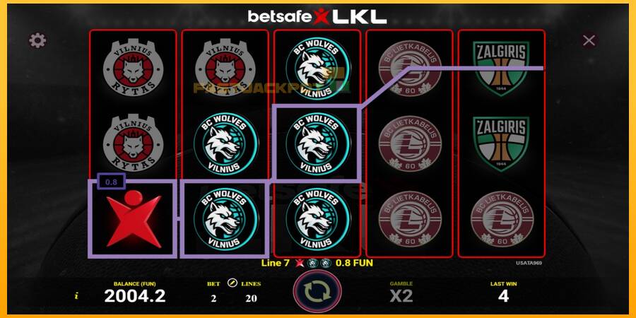 Hrací automat: Betsafe LKL s reálnou šancou na výhru