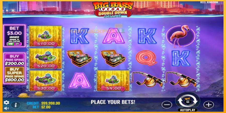 Hrací automat: Big Bass Vegas Double Down Deluxe s reálnou šancou na výhru