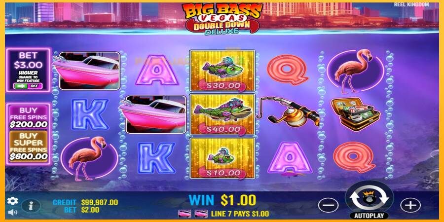 Hrací automat: Big Bass Vegas Double Down Deluxe s reálnou šancou na výhru