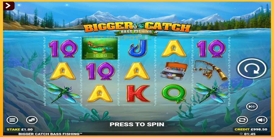 Hrací automat: Bigger Catch Bass Fishing Rapid Fire Jackpots s reálnou šancou na výhru