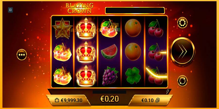 Hrací automat: Blazing Crown s reálnou šancou na výhru