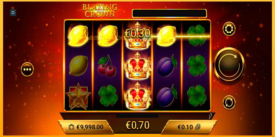 Hrací automat: Blazing Crown s reálnou šancou na výhru