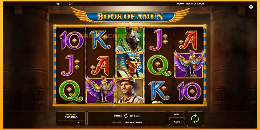 Hrací automat: Book of Amun s reálnou šancou na výhru