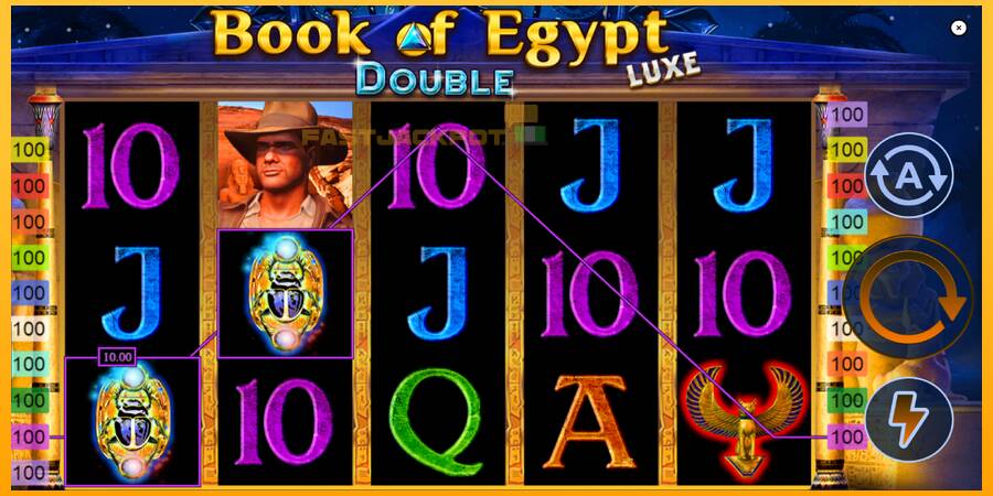 Hrací automat: Book of Egypt Double Luxe s reálnou šancou na výhru