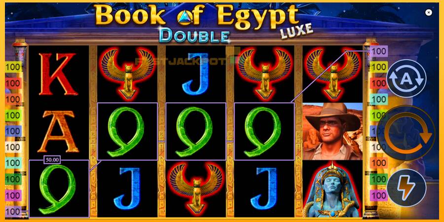 Hrací automat: Book of Egypt Double Luxe s reálnou šancou na výhru