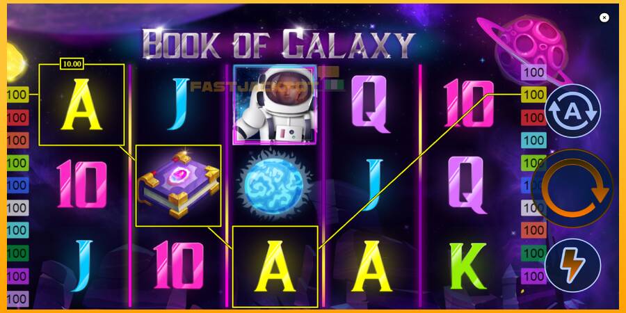 Hrací automat: Book of Galaxy s reálnou šancou na výhru