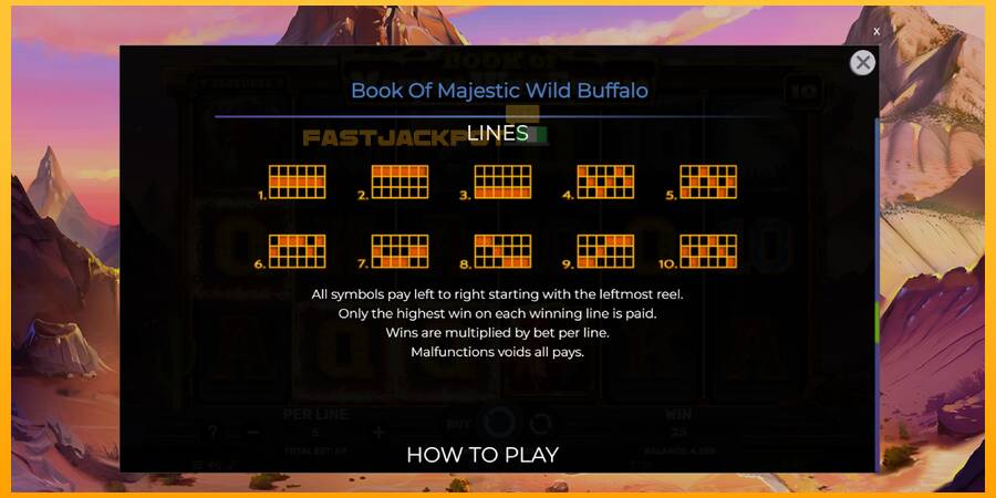 Hrací automat: Book of Majestic Wild Buffalo s reálnou šancou na výhru