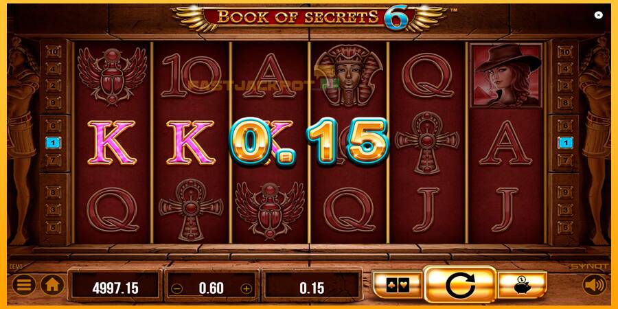 Hrací automat: Book of Secrets 6 s reálnou šancou na výhru