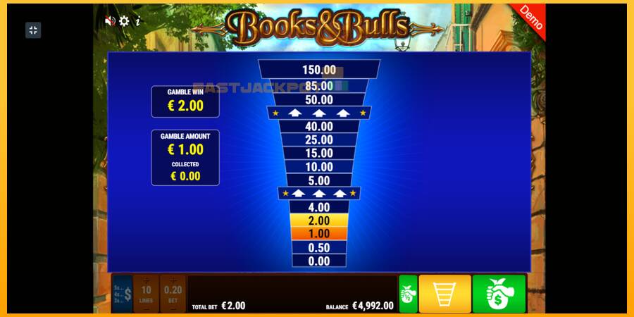 Hrací automat: Books Bulls s reálnou šancou na výhru