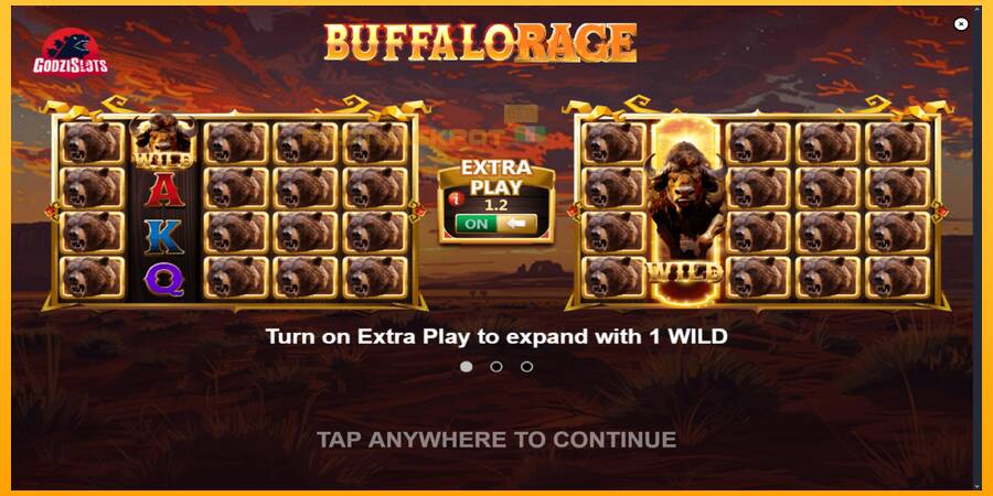 Hrací automat: Buffalo Rage s reálnou šancou na výhru