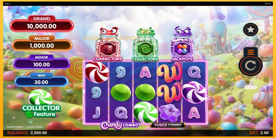 Hrací automat: Candy Combo Power Combo s reálnou šancou na výhru