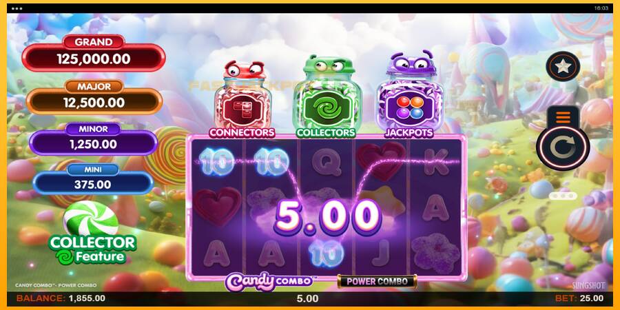 Hrací automat: Candy Combo Power Combo s reálnou šancou na výhru