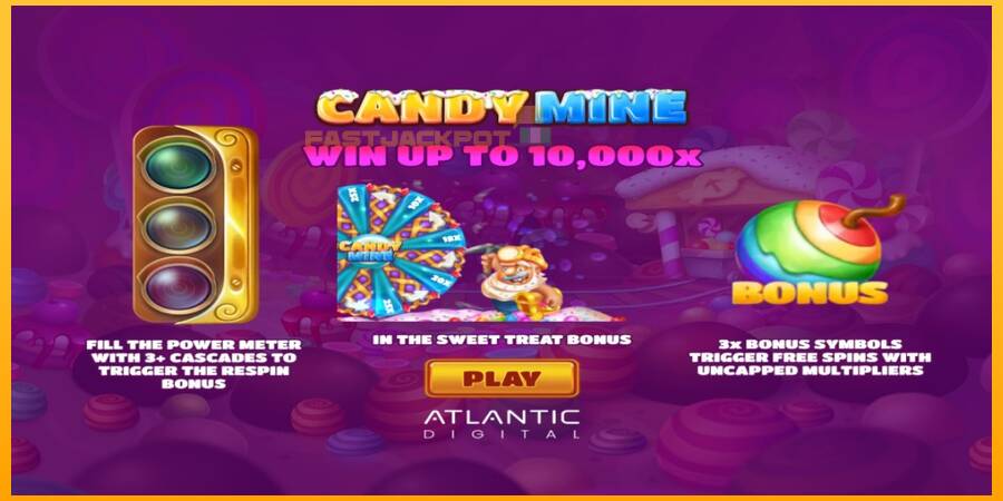 Hrací automat: Candy Mine s reálnou šancou na výhru