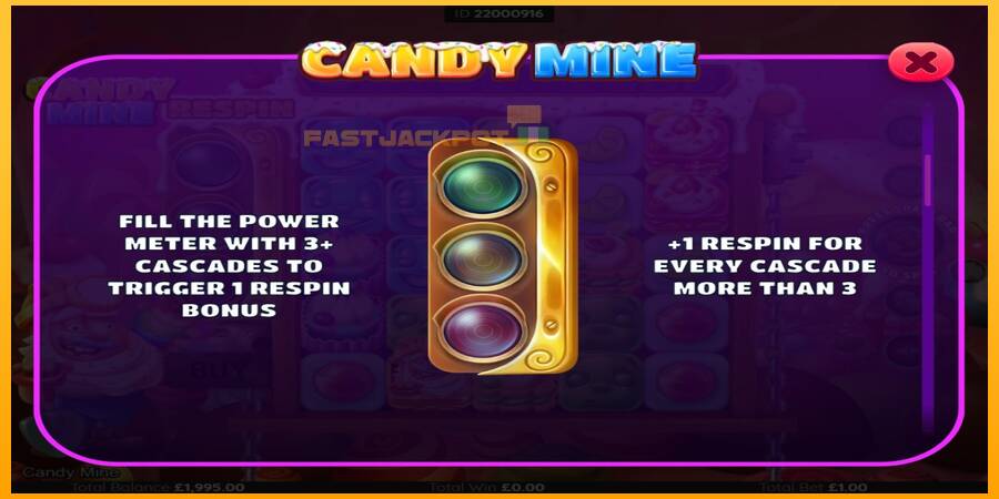 Hrací automat: Candy Mine s reálnou šancou na výhru