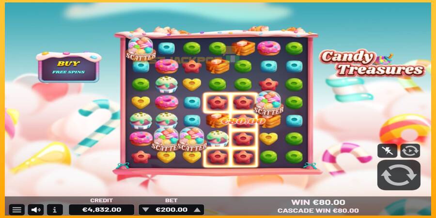 Hrací automat: Candy Treasures s reálnou šancou na výhru