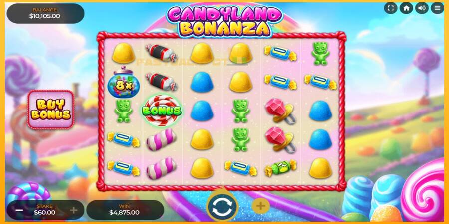 Hrací automat: Candyland Bonanza s reálnou šancou na výhru