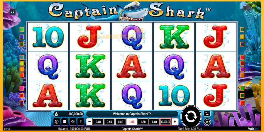 Hrací automat: Captain Shark s reálnou šancou na výhru