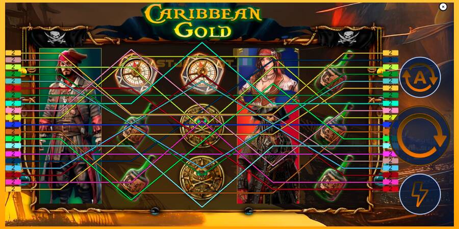 Hrací automat: Caribbean Gold. s reálnou šancou na výhru