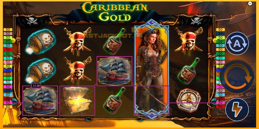 Hrací automat: Caribbean Gold. s reálnou šancou na výhru