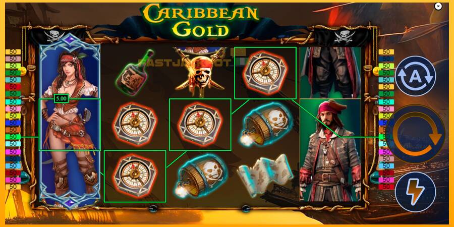 Hrací automat: Caribbean Gold. s reálnou šancou na výhru